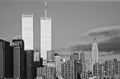 twin towers in sunset Royalty Free Stock Photo