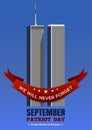 Twin Towers of the World Trade Center Royalty Free Stock Photo