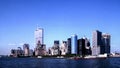 World Trade Center NY skyline1999 Royalty Free Stock Photo