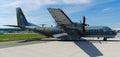 A twin-turboprop tactical military transport aircraft EADS CASA C-295M