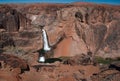 Twin waterfalls in the desert