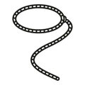Twine lasso icon outline vector. Western rope Royalty Free Stock Photo