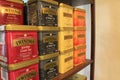 Twinings herbal tea boxes on shelf