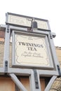 Twinings herbal tea store sign at Epcot