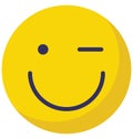 twinkle emotions, emoticons Vector Isolated Icon which can easily modify or edit Royalty Free Stock Photo
