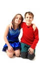Twins (brother and sister) portrait Royalty Free Stock Photo