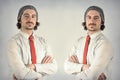 Twins Men Beards Royalty Free Stock Photo