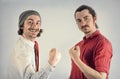 Twins Men Beards Royalty Free Stock Photo