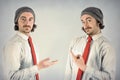 Twins Men Beards Royalty Free Stock Photo