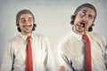 Twins Men Beards Royalty Free Stock Photo