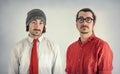 Twins Men Beards Royalty Free Stock Photo