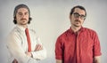 Twins Men Beards Royalty Free Stock Photo