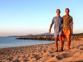 Twins on Sardinian beach