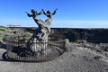 Twins Statue in Twin Falls, Idaho. Royalty Free Stock Photo