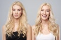 Twins in studio Royalty Free Stock Photo