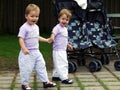 Twins together Royalty Free Stock Photo