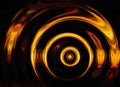 Twirl of bright explosion flash on black backgrounds Royalty Free Stock Photo