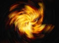 Twirl of bright explosion flash on black backgrounds. fire burst Royalty Free Stock Photo