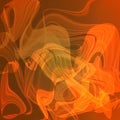 Twirl luminous light orange abstract background. Royalty Free Stock Photo