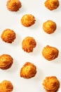 Twirls of crisp fried golden potato on white Royalty Free Stock Photo