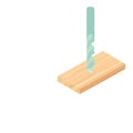 Twist drill icon, isometric style Royalty Free Stock Photo