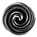 Twist, swirl, sworl circular spiral design element Royalty Free Stock Photo