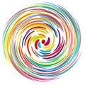 Twist, swirl, sworl circular spiral design element Royalty Free Stock Photo