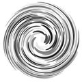 Twist, swirl, sworl circular spiral design element Royalty Free Stock Photo