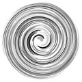 Twist, swirl, sworl circular spiral design element Royalty Free Stock Photo