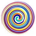 Twist, swirl, sworl circular spiral design element Royalty Free Stock Photo