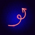 Twisted Arrow Neon Sign