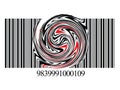 Twisted bar code Royalty Free Stock Photo