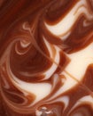 Twisted chocolate cream texture. Royalty Free Stock Photo