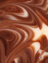 Twisted chocolate mixed texture. Royalty Free Stock Photo