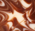 Twisted chocolate mixed texture. Royalty Free Stock Photo