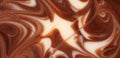 Twisted chocolate mixed texture. Royalty Free Stock Photo