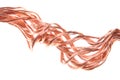 Twisted copper wire Royalty Free Stock Photo