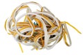 Twisted crumpled tape for winous Royalty Free Stock Photo