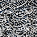 A twisted and distorted texture with warped metal and tangled wires5, Generative AI Royalty Free Stock Photo
