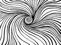 Twisted doodle line art patterns coloring page. Psychedelic stylish card