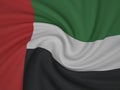 Twisted fabric UAE flag Royalty Free Stock Photo