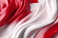 Twisted Flag Waves in Modern Minimalist Style: Canada 3D Render