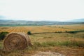 Twisted haystack in the fields