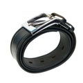 Twisted leather belt with a buckle Royalty Free Stock Photo