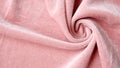 Twisted peach color velvet fabric texture Royalty Free Stock Photo