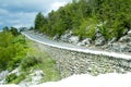 Twisted road on mountain top in New Paltz NY