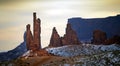Twisted Rock Features in Iconic Monument Valley