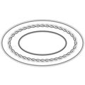 Twisted rope frame of oval shape