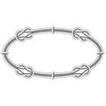 Twisted rope oval - elliptic frame