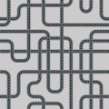 Twisted street and road seamless pattern vector isolated on background